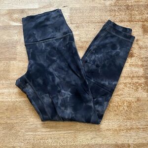 lululemon athletica Black Tie-Dye Leggings